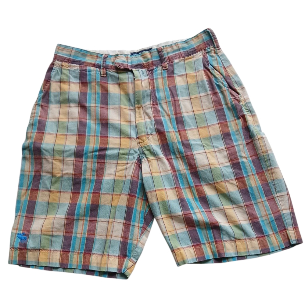 Abercrombie‎ & Fitch Multicolor Plaid Men's Shorts